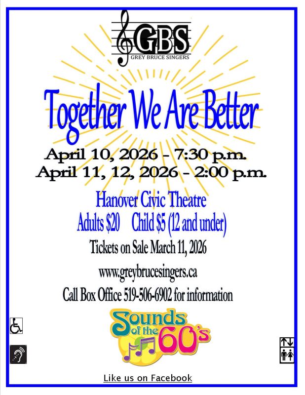 Grey Bruce Singers Spring 2026